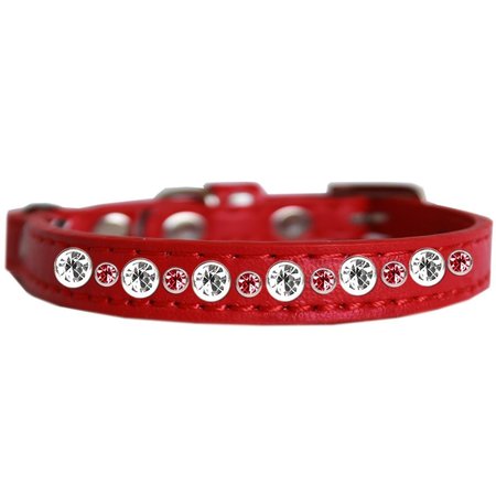 MIRAGE PET PRODUCTS Posh Jeweled Cat CollarRed Size 14 682-02 RD14